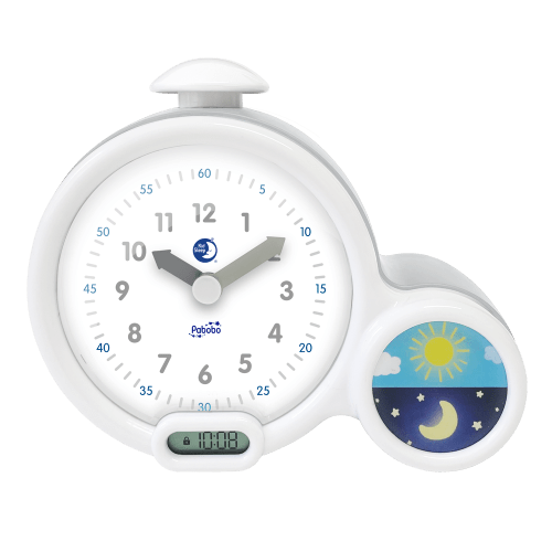 Kid'Sleep Clock Gris Claessens'Kids Pabobo - Réveil éducatif enfant