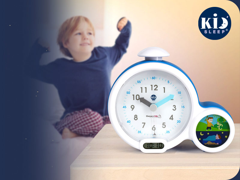 Pabobo Kid'Sleep Clock Mon Premier Réveil - Bleu - Réveil Pabobo