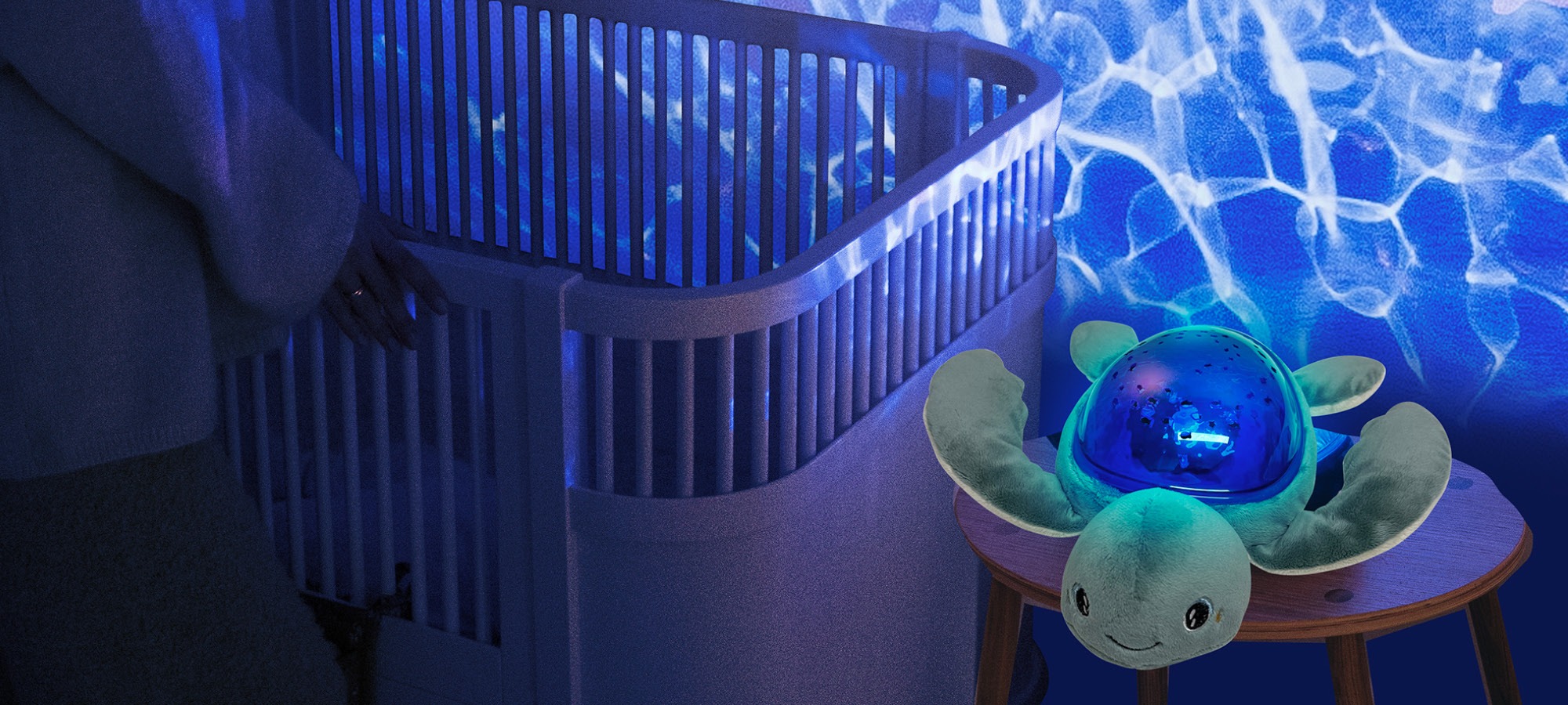 Veilleuse Tortue musicale/lavable, rechargeable USB-C - Peluche projecteur  pour bébé/nourrisson (sommeil réparateur) - Projection d'images aquatiques  animées : poissons, vagues - Bruits blancs/apaisants, relaxants